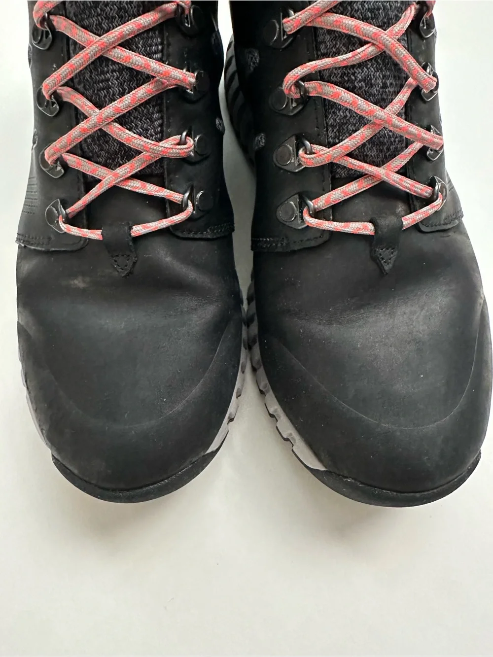 Helly Hansen Black and Gray Trail Boots with Coral Accents